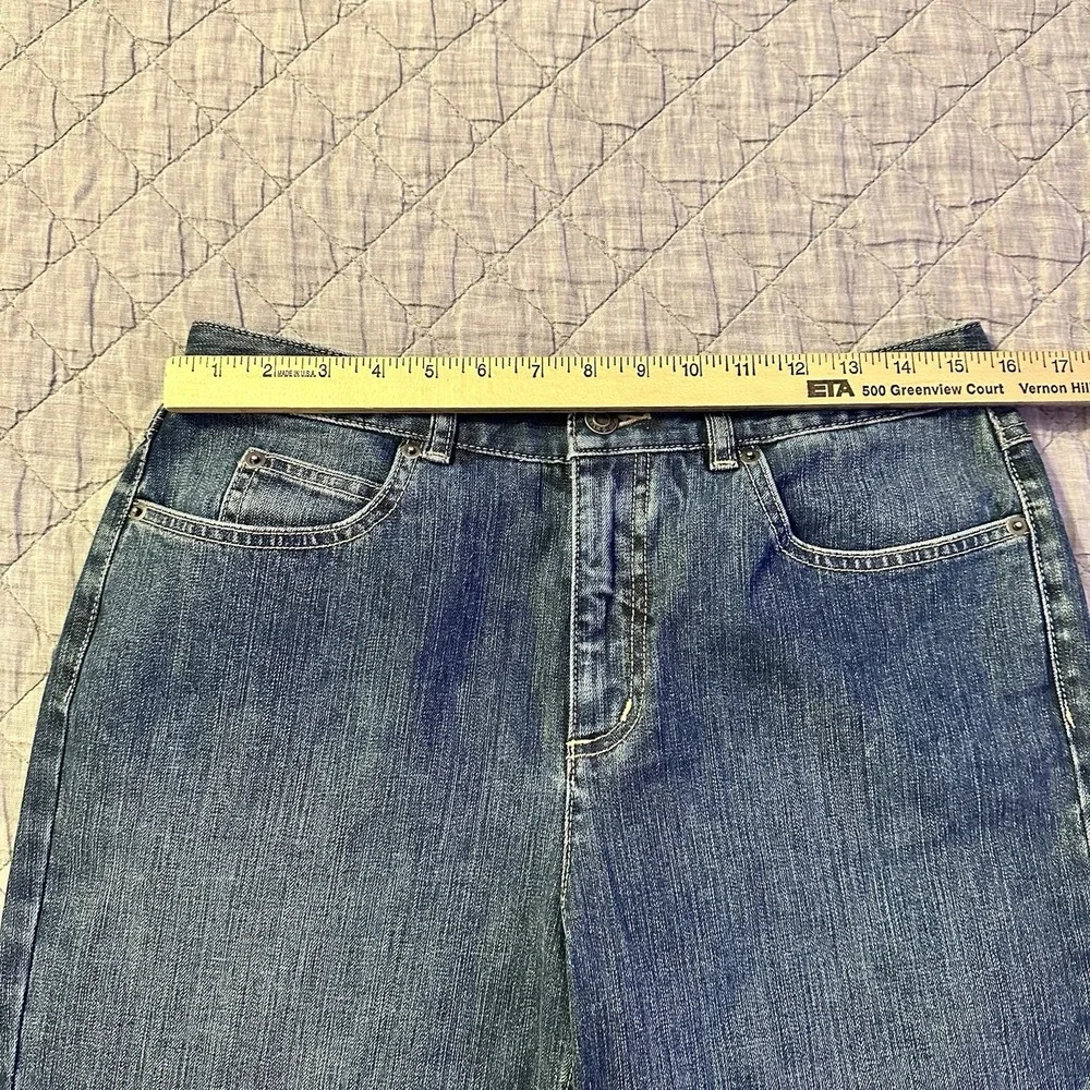 Talbots Stretch Straight Leg Jeans Womens 10 Medium Wash‎ Denim Classic Fit